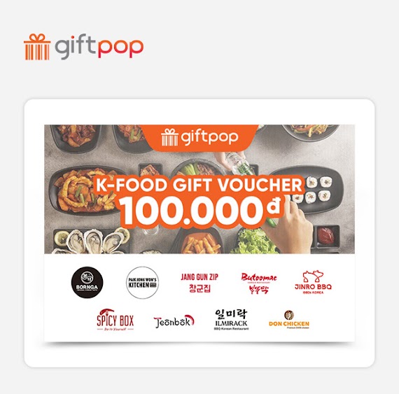 [Giftpop] Phiếu Quà Tặng K - Food 100K