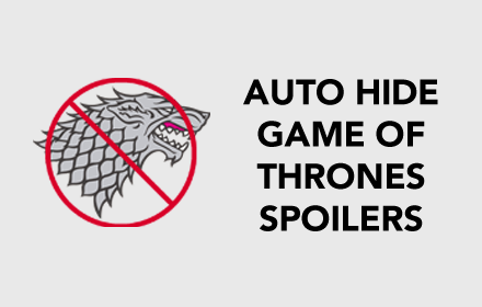 Auto Hide Game Of Thrones Spoilers small promo image