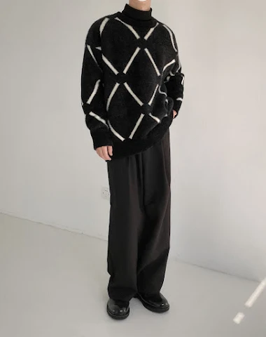 Mohair Sweater Boys Loose Warm Crew - 0