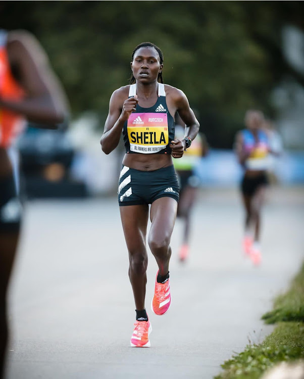 Sheila Chepkirui in action at a past race