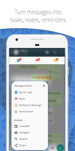 Screenshot Wasavi: Auto message scheduler