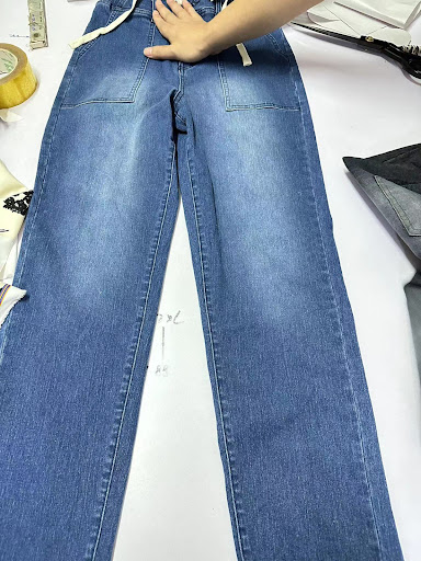 Title 5, Womens Oversized Straight Trousers Drawstring ...