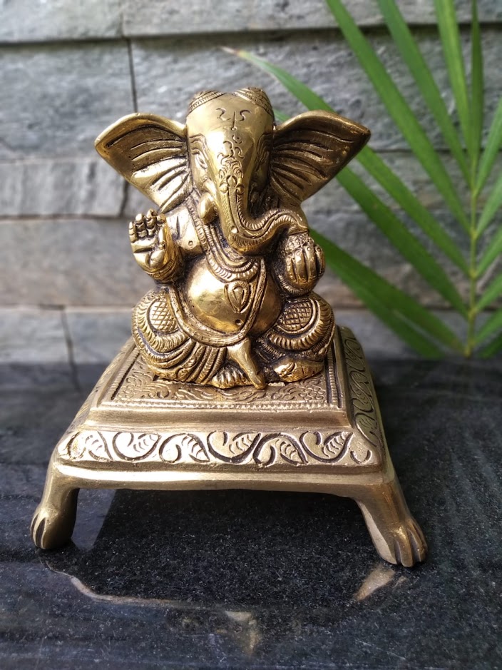 Small Ganesha Idol Made by Artisan