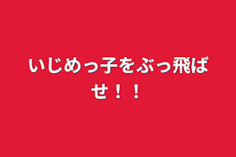 いじめっ子をぶっ飛ばせ！！