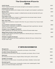 The Greedyman Pizzeria menu 1