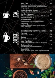 Zucca Lounge menu 2