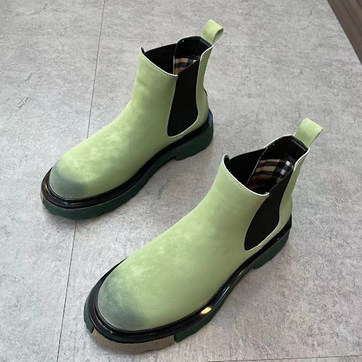 Title 8, Mens Thick-soled Thick-heeled Round Scalp Mart...