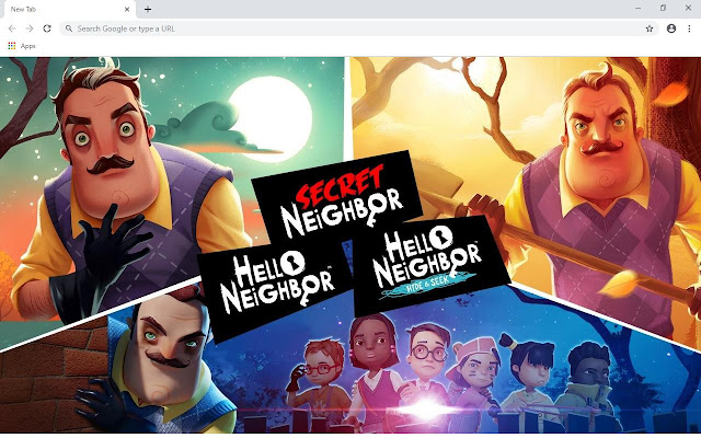 Hello Neighbor Wallpapers and New Tab