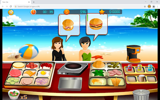 Beach Restaurant Game