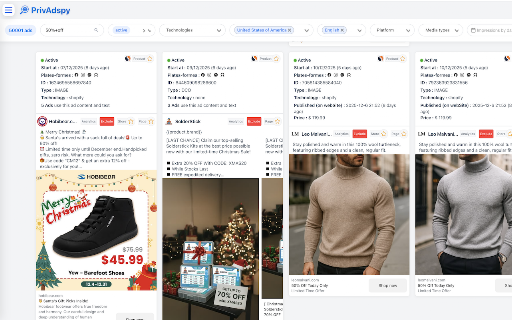 PrivAdSpy – Dropshipping Adspy & Ad Library screenshot 1