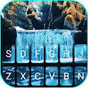 Waterfall Live HD Keyboard Bac
