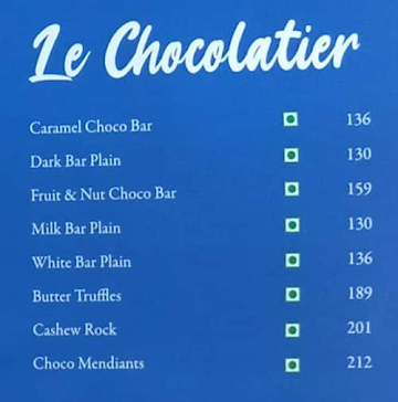 The French Loaf menu 