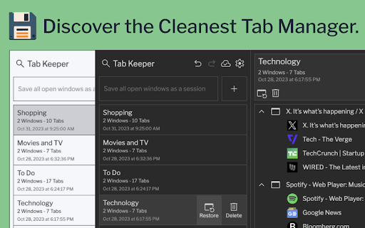 Tab Keeper - Chrome Tab Manager & Sync Tool