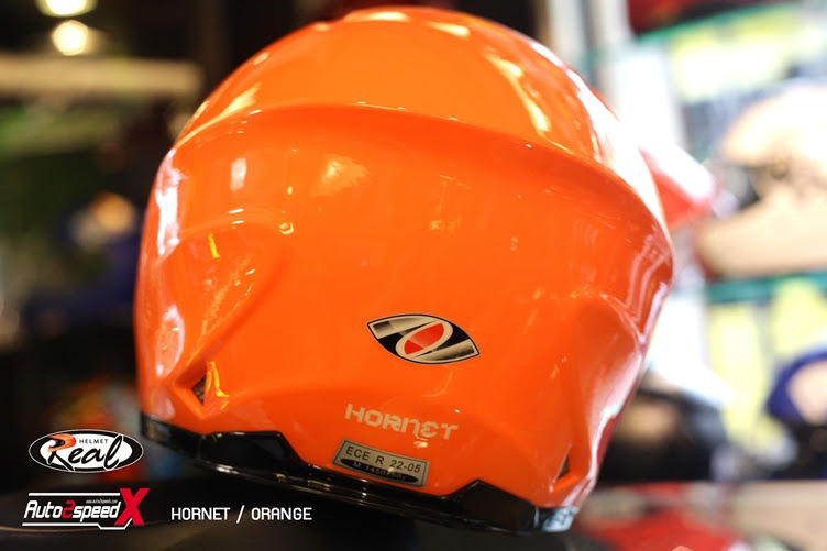 หมวกกันน็อค REAL HORNET ORANGE 2017