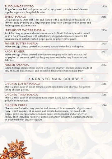 Dalchini menu 