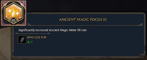 Enhance Concentration of Ancient Magic with Traits