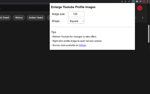 Enlarge Youtube Profile Images