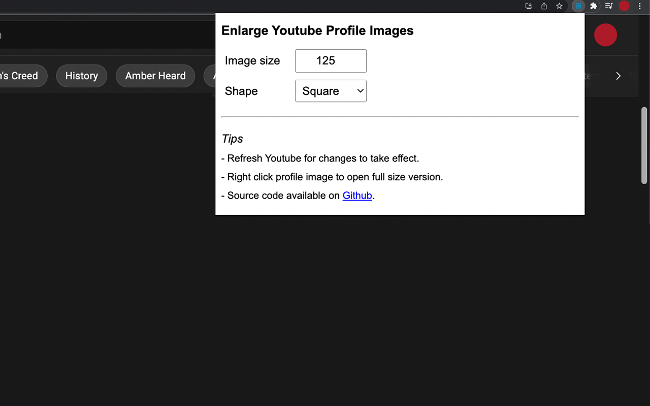 Enlarge Youtube Profile Images Preview image 3