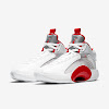 air jordan 35 pf white / metallic silver / fire red