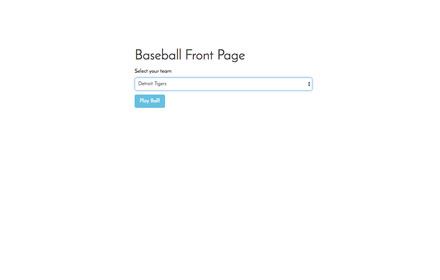 Baseball Front Page Preview image 0