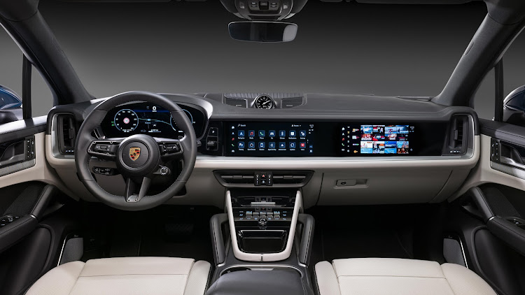 The fully digital dash includes a display for the front passenger. Picture: SUPPLED