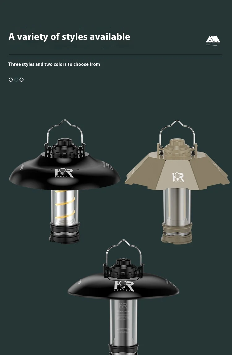 Title 3, Lanterna Tática RHX Externa para Camping Luz Am...