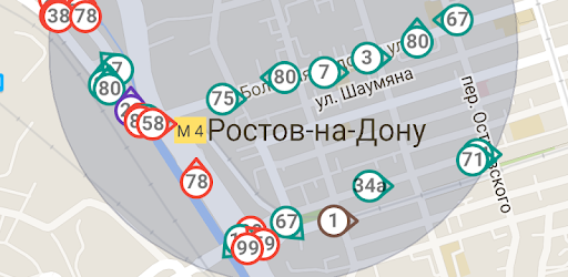 Карта ростова на дону транспорт онлайн в реальном времени