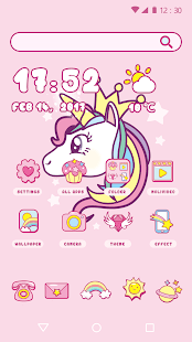 Cartoon Theme - Cute Unicorn(圖1)-速報App