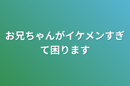 お兄ちゃんがイケメンすぎて困ります