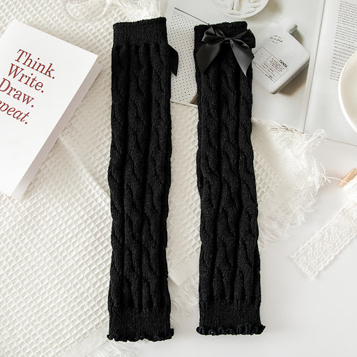Title 4, Cute Bow Solid Color Foot Sock