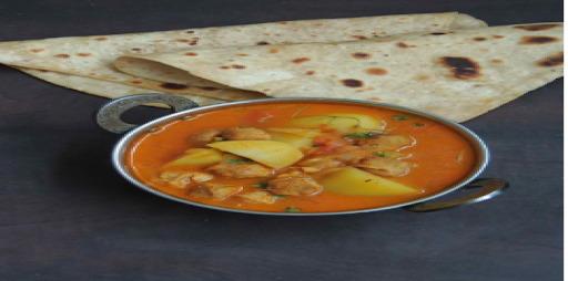 Aloo Ki Sabji With Plain Paratha