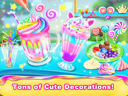 Ice Cream Milkshake Maker-Ice Dessert Sweet Games APK MOD screenshots 4