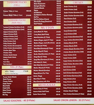 Pal Dhaba menu 1