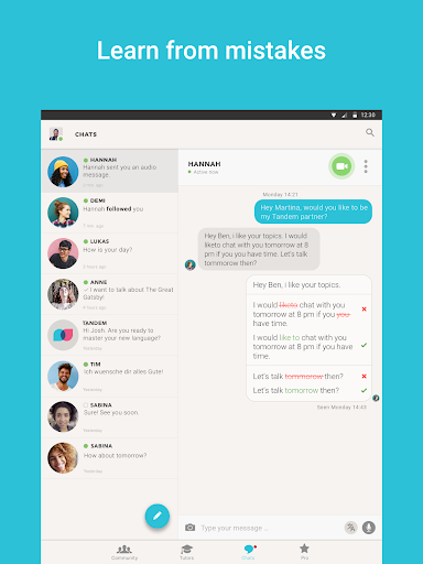 Tandem Language Exchange: Speak & learn languages