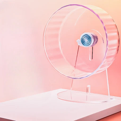 Hamster Running Wheel Fully Transparent Flower Branch Mouse Super Silent Roller Large Sports Landscape Equipment