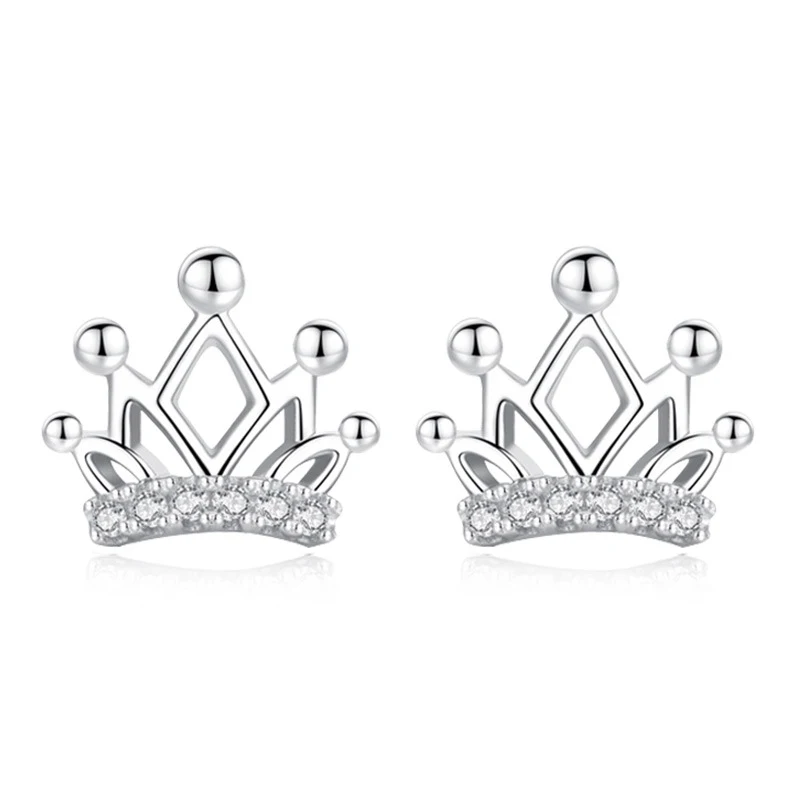 Gracieuze en modieuze kroon kralen oorknopjes voor dames. Verfraai je stijl met elegantie en verfijning. Perfect voor elke gelegenheid. Een must-have!