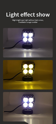 Title 6, 3-inch Work Light Motorcycle Strong Light Exter...