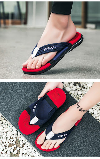 Title 6, EVA Non-slip Deodorant Beach Flip-flops for Men...