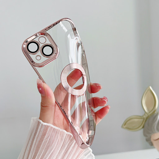 Title 10, Transparent Electroplated CD Pattern Phone Case...