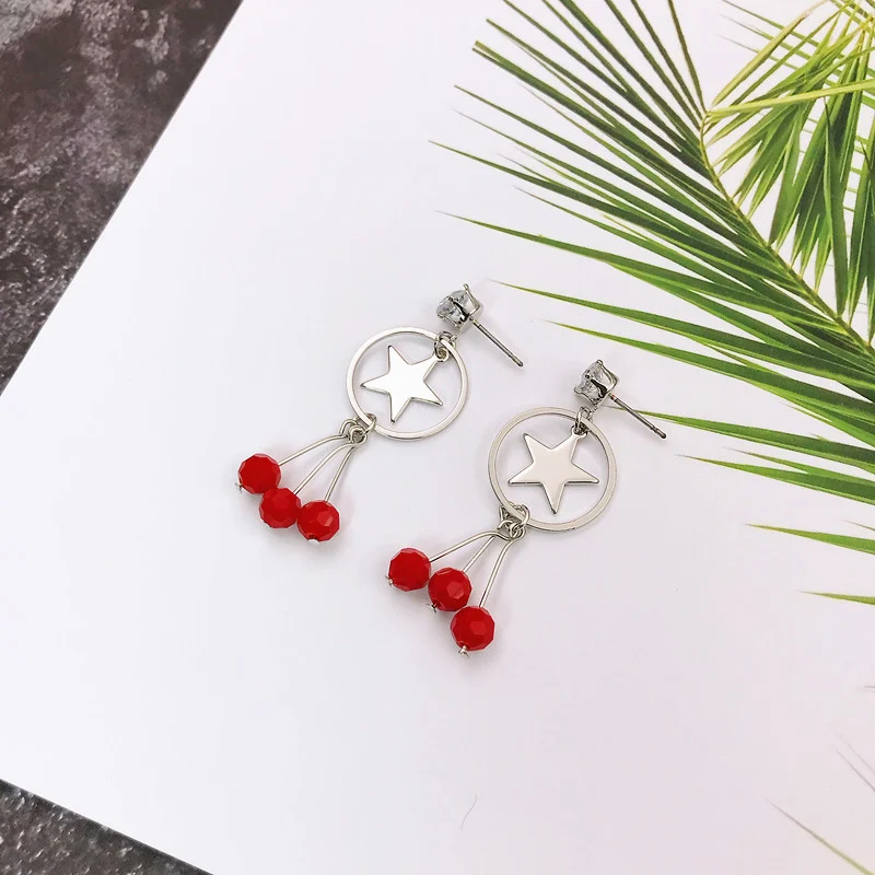 Aretes coreanos con borlas de lazo, asimétricos con perlas y flores, elegantes y modernos para realzar tu look.