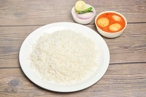 Steam Rice With Egg Curry [2 Eggs]