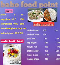 Babo Food Point menu 1