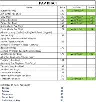 Fusion Pav Bhaji menu 3