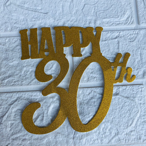 Title 5, Black Gold Powder Gold Birthday Party Decoratio...