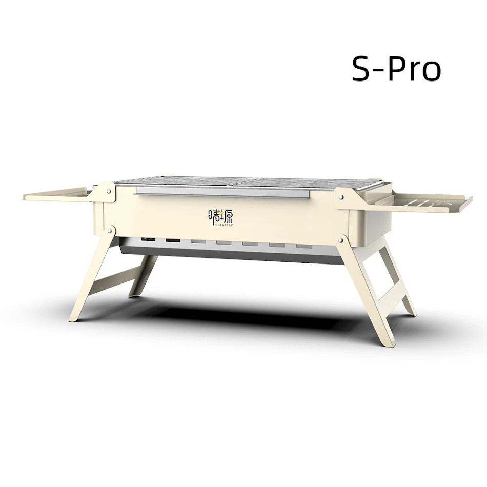 Barbecue extérieur avec grille Séparateur de barbecue domestique Pliable Idéal pour grillades et cuisine en plein air Facile à transporter et ranger