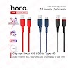 Cáp Sạc Hoco X59 Usb To Type - C Sạc Nhanh 3A, Đầu Sạc Chống Gẫy Gập, Hỗ Trợ Truyền Dữ Liệu Dành Cho Điện Thoại Dài 1M