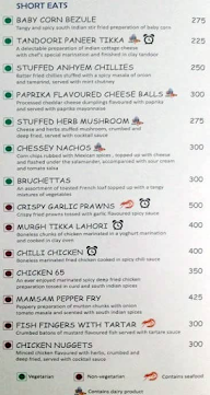 Trinity Cafe menu 1