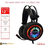 Tai Nghe Gnet H99 Âm 7.1 ( Cổng Usb Cho Cả Mic Và Tai ) Bảo Hành 18 Tháng Dailyphukien