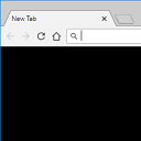 New Tab Blank Black Page chrome extension