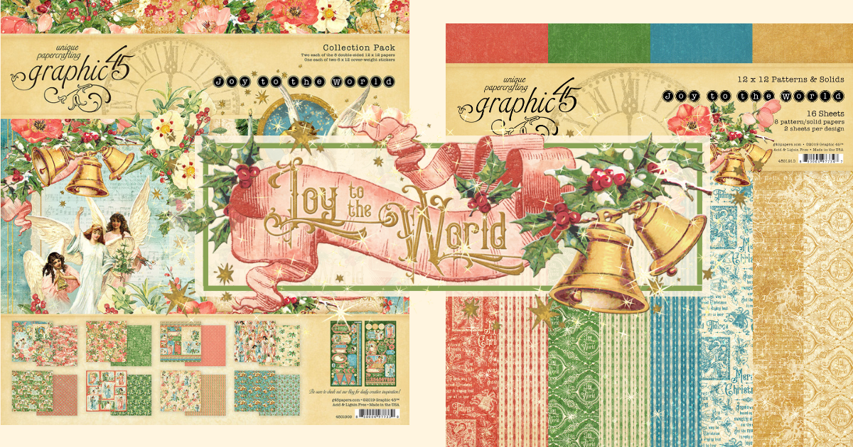 Graphic 45 Joy to the World Collection Pack 12” x 12” – Kreative Kreations